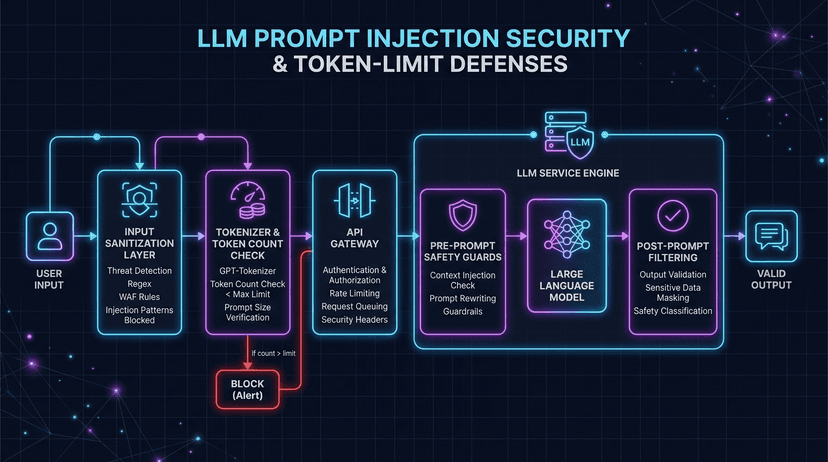 Prompt Injection Mitigation: Advanced Sanitization and Token-Limit Defenses
